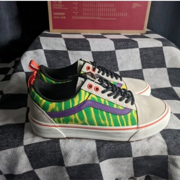 Vans Old Skool MTE 1 Women 8 Tripped Put Trekker White Green Suede Gf 112025 - Picture 11 of 15